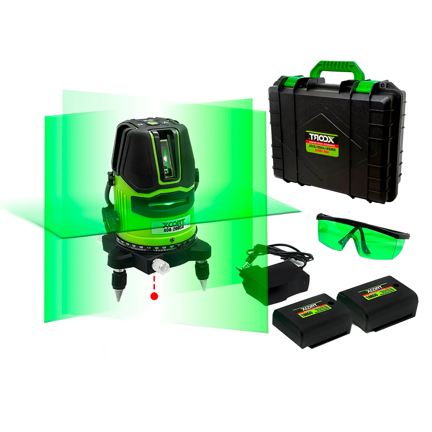 Nivel-Laser-Verde-Autonivelante-Industrial-XCORT-408-2005A-5-Lineas-30metros-1