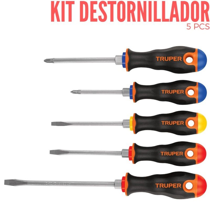 kit-destornilladores-truper-5-piezas
